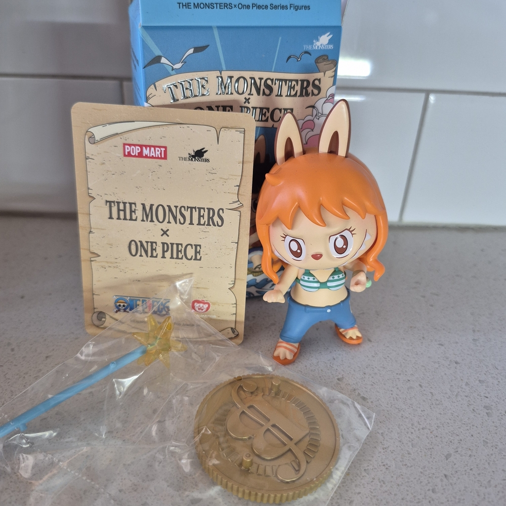 Nami The Monsters x One Piece Figure - Orange and Blue